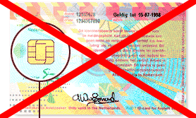 Vreemdelingen Identiteitsbewijs Model 1997 (achterkant) niet meer in omloop