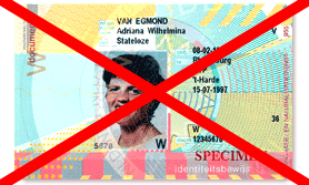 Vreemdelingen Identiteitsbewijs Model 1997 voorkant niet meer in omloop