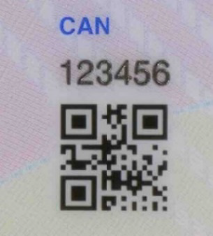 Echtheidskenmerk QR code voorzijde